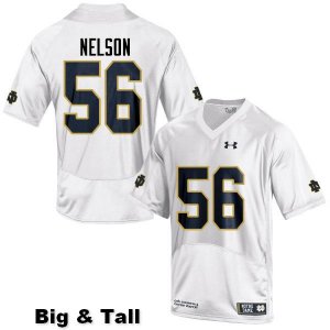 Notre Dame Fighting Irish Men's Quenton Nelson #56 White Under Armour Authentic Stitched Big & Tall College NCAA Football Jersey TYP1899WU